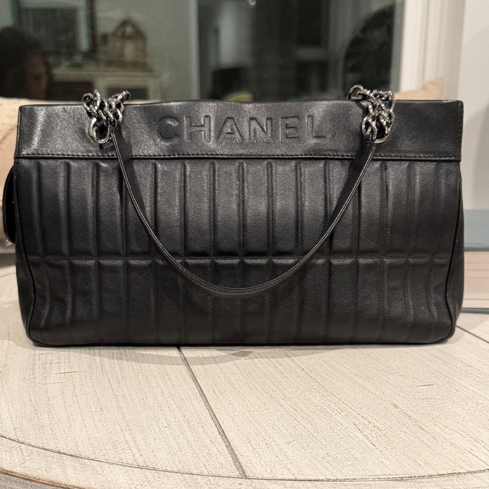 Chanel Vertical Quilted LAX Shoulder Bag